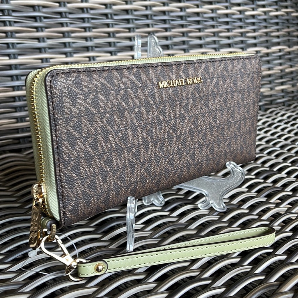 Michael Kors Jet Set Travel Large Travel Continental Light Sage